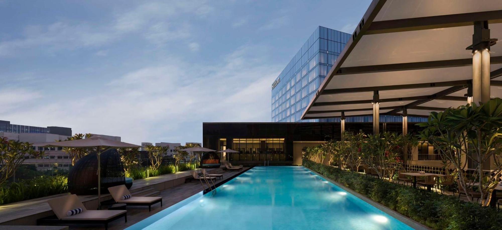 Hilton Bengaluru Embassy Manyata Business Park酒店 外观 照片